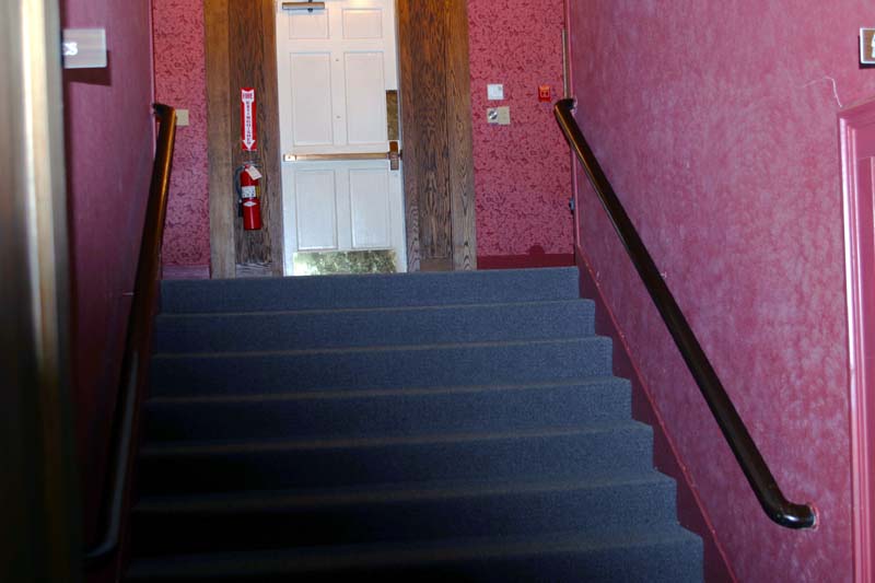 Steps going up to front entrance