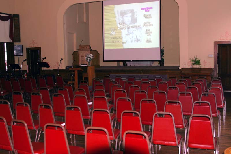 Upstairs worship area (wednesday night Bible study)
