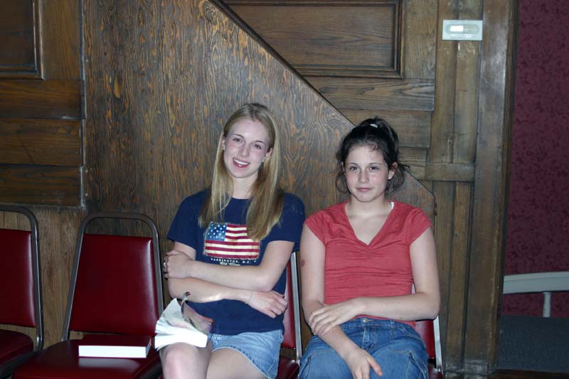 Two volunteers who Mom brought to Bible study