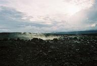 Kilauea gases rise from the crater